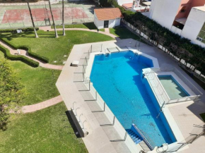 Flat studio 150m from the beach with pool